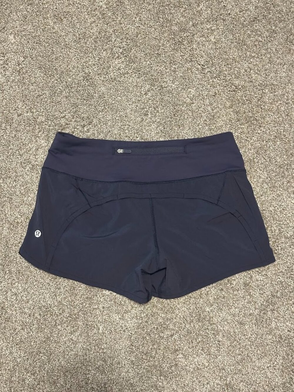 Lululemon Navy Speed Up Athletic Running Shorts - Size 4 - Picture 5 of 6